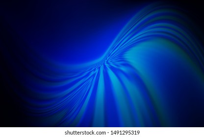 Dark BLUE vector template with lines. A sample with colorful lines, shapes. A completely new design for your business.