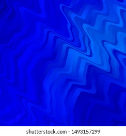 Dark BLUE vector template with lines. Colorful abstract illustration with gradient curves. Template for cellphones.