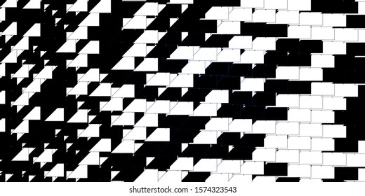 Dark BLUE vector template with lines. Gradient illustration with straight lines in abstract style. Smart design for your promotions.