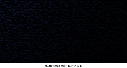 Dark BLUE vector template with lines. Gradient illustration in simple style with bows. Smart design for your promotions.