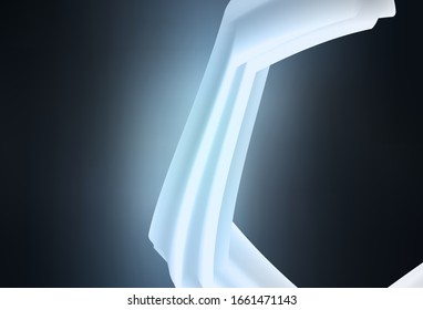 Dark BLUE vector template with lines. Colorful illustration in simple style with gradient. Pattern for your business design.