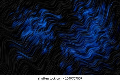 Dark BLUE vector template with liquid shapes. Brand-new colored illustration in marble style with gradient. The best blurred design for your business.