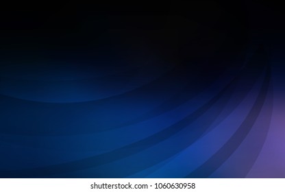 Dark BLUE vector template with liquid shapes. Creative geometric illustration in marble style with gradient. The template for cell phone backgrounds.