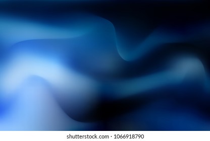 Dark BLUE vector template with liquid shapes. Shining crooked illustration in marble style. The template for cell phone backgrounds.