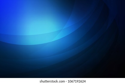 Dark BLUE vector template with liquid shapes. Creative illustration in halftone marble style with gradient. New composition for your brand book.