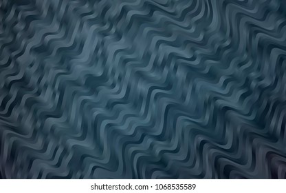 Dark BLUE vector template with liquid shapes. A vague circumflex abstract illustration with gradient. Brand-new design for your ads, poster, banner.