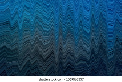 Dark BLUE vector template with liquid shapes. A vague circumflex abstract illustration with gradient. New composition for your brand book.