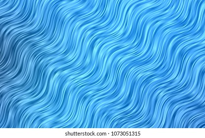 Dark BLUE vector template with liquid shapes. Shining illustration, which consist of blurred lines, circles. A completely new marble design for your business.