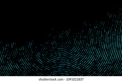 Dark BLUE vector template with liquid shapes. Modern gradient abstract illustration with bandy lines. Brand new design for your ads, poster, banner.