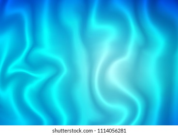 Dark BLUE vector template with liquid shapes. An elegant bright illustration with gradient. Textured wave pattern for backgrounds.
