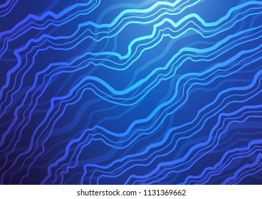 Dark BLUE vector template with liquid shapes. Geometric illustration in marble style with gradient.  A completely new template for your business design.
