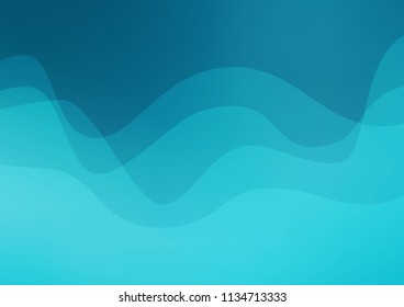 Dark BLUE vector template with liquid shapes. A completely new color illustration in marble style. A completely new marble design for your business.