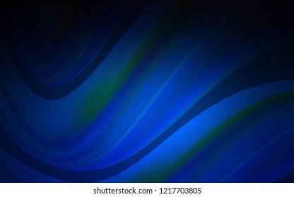 Dark BLUE vector template with liquid shapes. Creative geometric illustration in marble style with gradient. The elegant pattern for brand book.