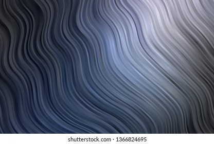 Dark BLUE vector template with liquid shapes. Shining illustration, which consist of blurred lines, circles. Marble design for your web site.