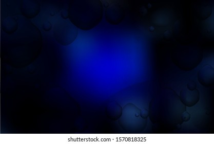 Dark BLUE vector template with liquid shapes. Colorful abstract illustration with gradient lines. Textured wave pattern for backgrounds.