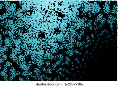 Dark BLUE vector template with memphis shapes. Modern abstract illustration with colorful random forms. Elegant design for wallpapers.