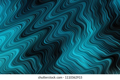 Dark BLUE vector template. Modern gradient abstract illustration with bandy lines. Brand new design for your ads, poster, banner.