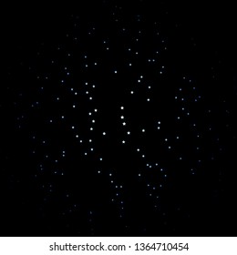 Dark BLUE vector template with neon stars. Colorful illustration with abstract gradient stars. Pattern for new year ad, booklets.