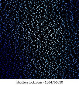 Dark BLUE vector template with neon stars. Decorative illustration with stars on abstract template. Best design for your ad, poster, banner.