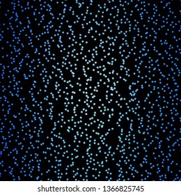 Dark BLUE vector template with neon stars. Blur decorative design in simple style with stars. Theme for cell phones.