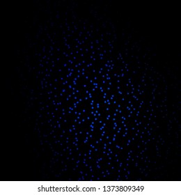 Dark BLUE vector template with neon stars. Shining colorful illustration with small and big stars. Theme for cell phones.