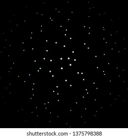 Dark BLUE vector template with neon stars. Blur decorative design in simple style with stars. Theme for cell phones.
