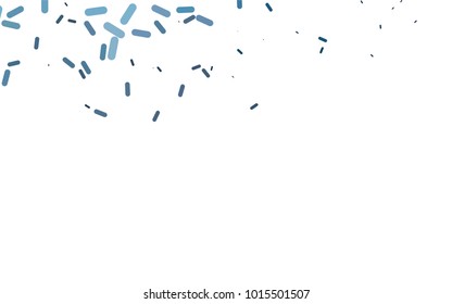 Dark BLUE vector template with repeated sticks. Decorative shining illustration with lines on abstract template. The pattern can be used for medical ad, booklets, leaflets