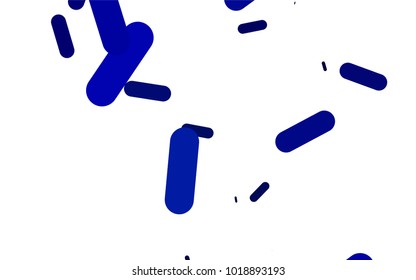 Dark BLUE vector template with repeated sticks. Modern geometrical abstract illustration with staves. The pattern can be used for medical ad, booklets, leaflets