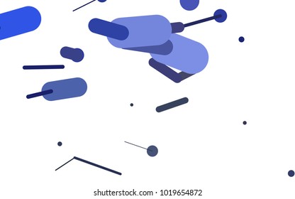Dark BLUE vector template with repeated sticks. Blurred decorative design in simple style with lines. The pattern can be used for websites.