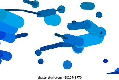 Dark BLUE vector template with repeated sticks. Decorative shining illustration with lines on abstract template. The pattern can be used for websites.