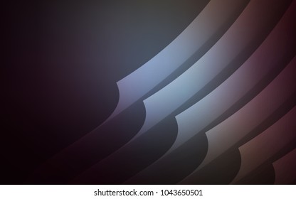 Dark BLUE vector template with repeated sticks. Glitter abstract illustration with colored sticks. Template for your beautiful backgrounds.