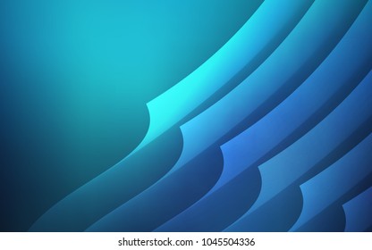 Dark BLUE vector template with repeated sticks. Blurred decorative design in simple style with lines. Smart design for your business advert.