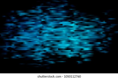 Dark BLUE vector template with repeated sticks. Blurred decorative design in simple style with lines. The template can be used as a background.