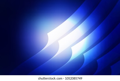 Dark BLUE vector template with repeated sticks. Decorative shining illustration with lines on abstract template. Best design for your ad, poster, banner.