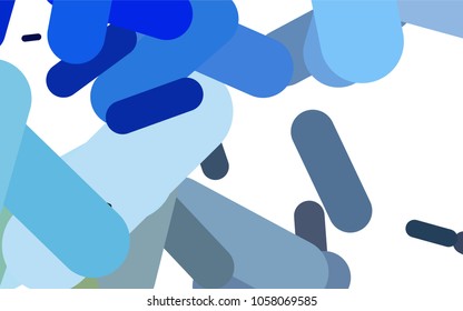 Dark BLUE vector template with repeated sticks. Glitter abstract illustration with colored sticks. Best design for your ad, poster, banner.