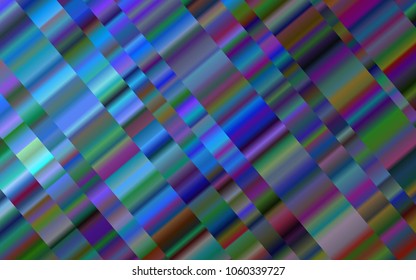 Dark BLUE vector template with repeated sticks. Shining colored illustration with narrow lines. The pattern can be used for busines ad, booklets, leaflets