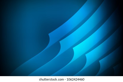 Dark BLUE vector template with repeated sticks. Glitter abstract illustration with colored sticks. The pattern for ad, booklets, leaflets.