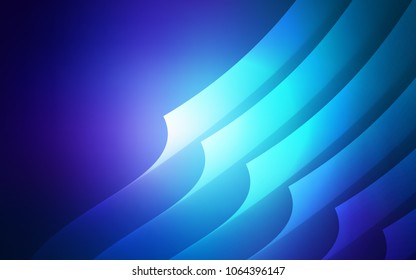 Dark BLUE vector template with repeated sticks. Modern geometrical abstract illustration with Lines. Pattern for ads, posters, banners.