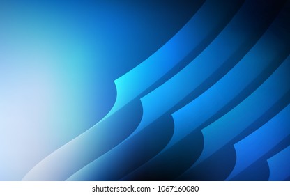Dark BLUE vector template with repeated sticks. Glitter abstract illustration with colored sticks. Template for your beautiful backgrounds.