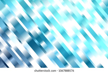 Dark BLUE vector template with repeated sticks. Shining colored illustration with narrow lines. The pattern can be used for websites.