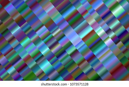 Dark BLUE vector template with repeated sticks. Glitter abstract illustration with colored sticks. Best design for your ad, poster, banner.