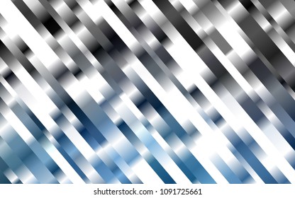 Dark BLUE vector template with repeated sticks. Blurred decorative design in simple style with lines. Best design for your ad, poster, banner.