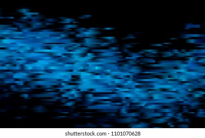 Dark BLUE vector template with repeated sticks. Decorative shining illustration with lines on abstract template. The template can be used as a background.