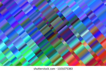 Dark BLUE vector template with repeated sticks. Lines on blurred abstract background with gradient. Best design for your ad, poster, banner.