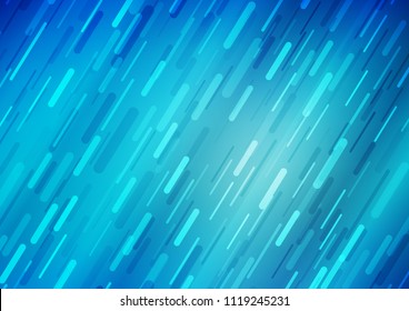 Dark BLUE vector template with repeated sticks. Blurred decorative design in simple style with lines. The pattern can be used for busines ad, booklets, leaflets