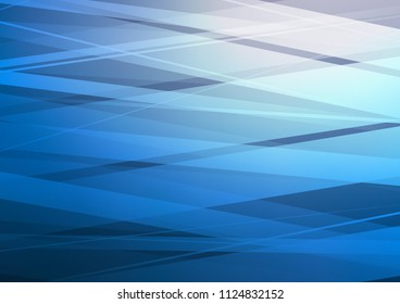 Dark BLUE vector template with repeated sticks. Shining colored illustration with narrow lines. The pattern can be used for busines ad, booklets, leaflets
