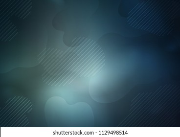 Dark BLUE vector template with repeated sticks. Decorative shining illustration with lines on abstract template. Best design for your ad, poster, banner.