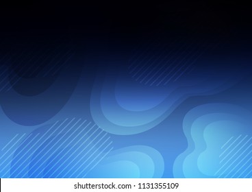 Dark BLUE vector template with repeated sticks. Glitter abstract illustration with colored sticks. Best design for your ad, poster, banner.