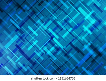 Dark BLUE vector template with repeated sticks. Glitter abstract illustration with colored sticks. Best design for your ad, poster, banner.