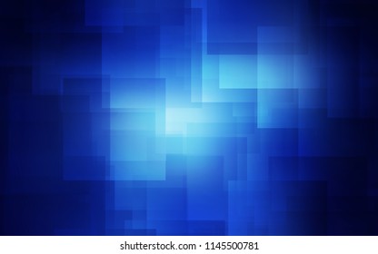 Dark BLUE vector template with repeated sticks. Glitter abstract illustration with colored sticks. Pattern for ads, posters, banners.